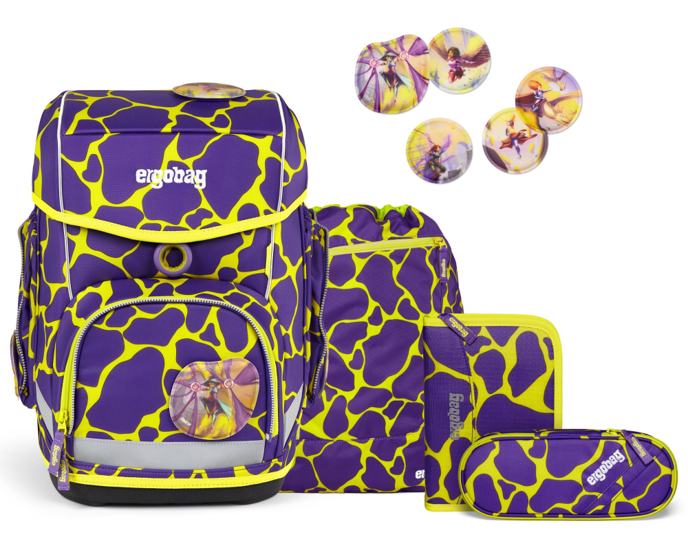 ERGOBAG Schulthek-Set Cubo 01036-90284 SuBärkraftLumi 5-teilig