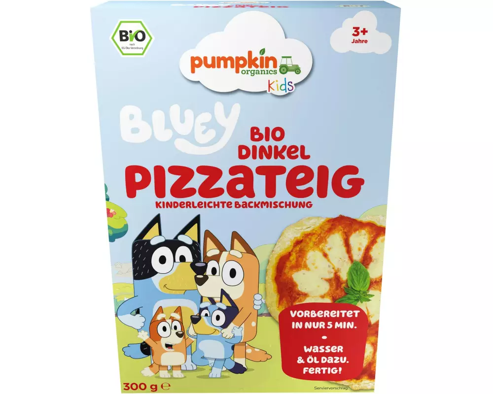 pumpkin organics Bluey Pizzateig Bio, Dinkel