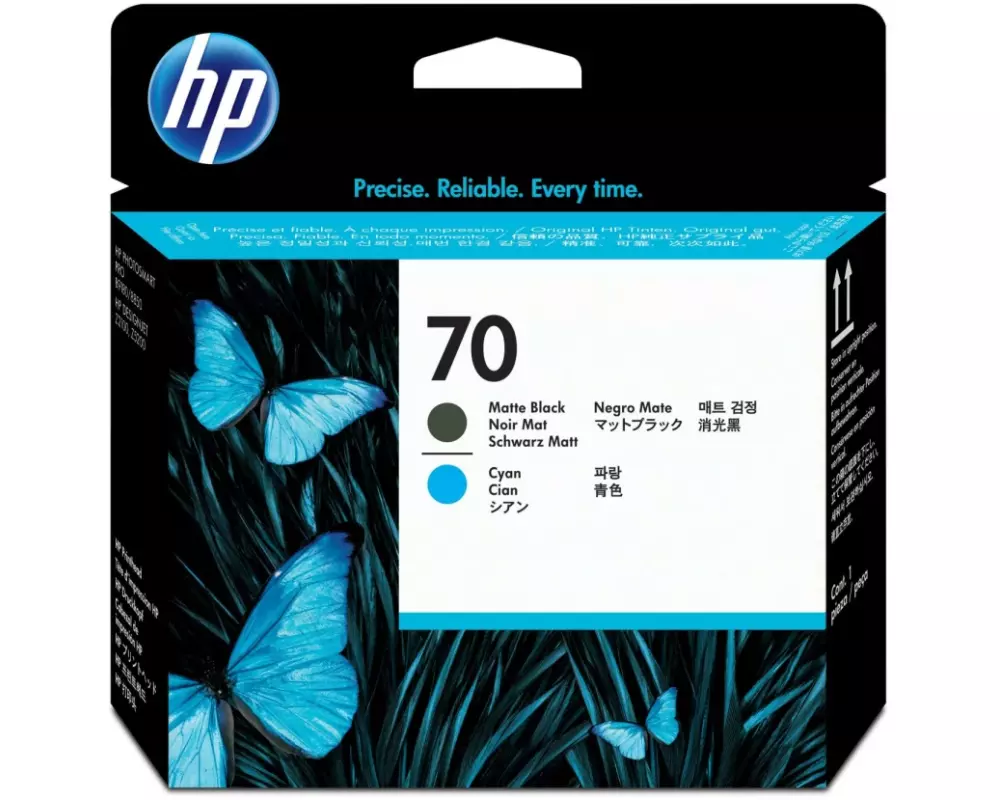 HP Druckkopf Nr. 70 (C9404A) Cyan/Matte Black