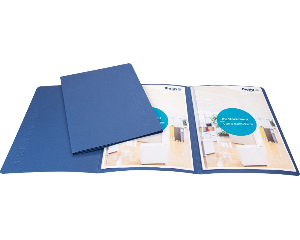 BIELLA Bewerbungsmappe A4 4975205BIBU blau 3-teilig