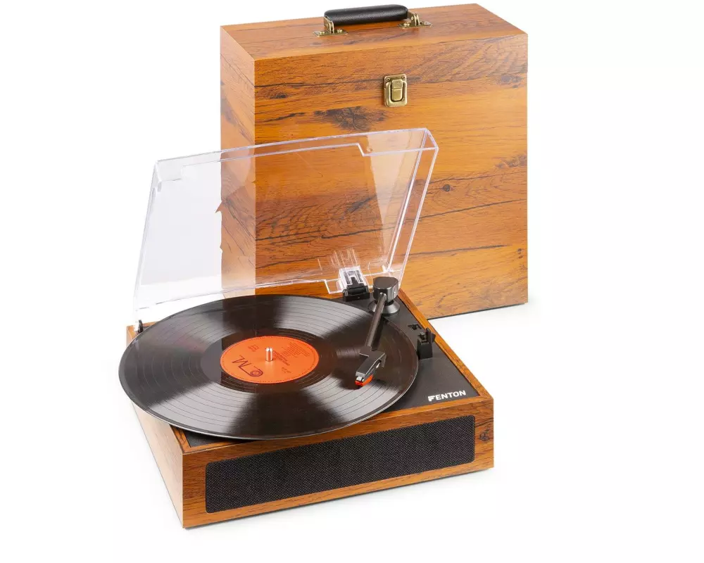 Fenton Plattenspieler mit Bluetooth RP170L Braun