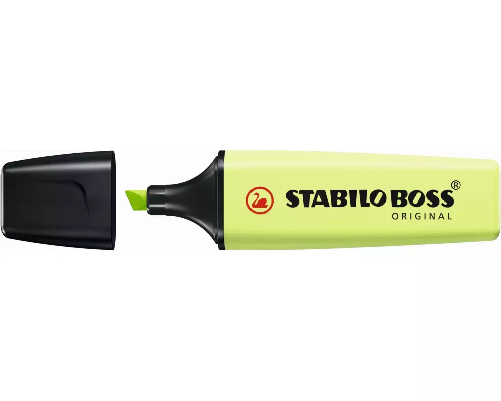 STABILO Textmarker Boss Original Gelbgrün, 10 Stück