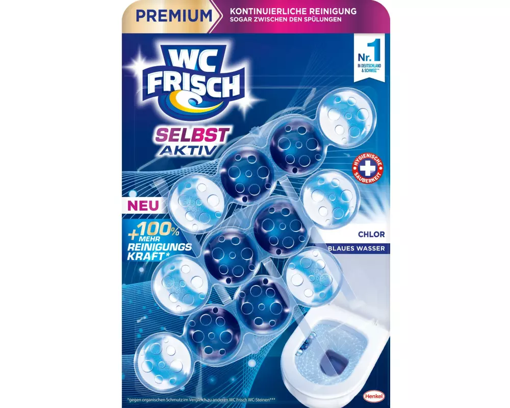 WC Frisch WC-Einhänger Blauspüler 3 x 50g