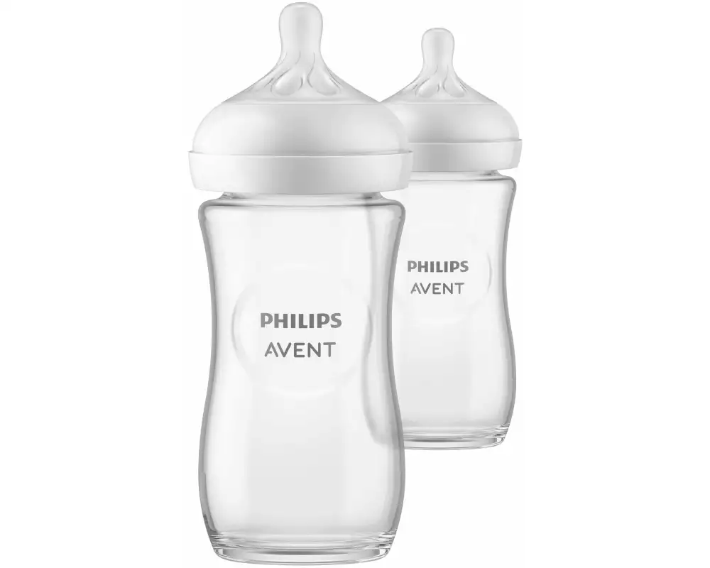PHILIPS AVENT Glasflasche Natural Response 2er Set 240 ml