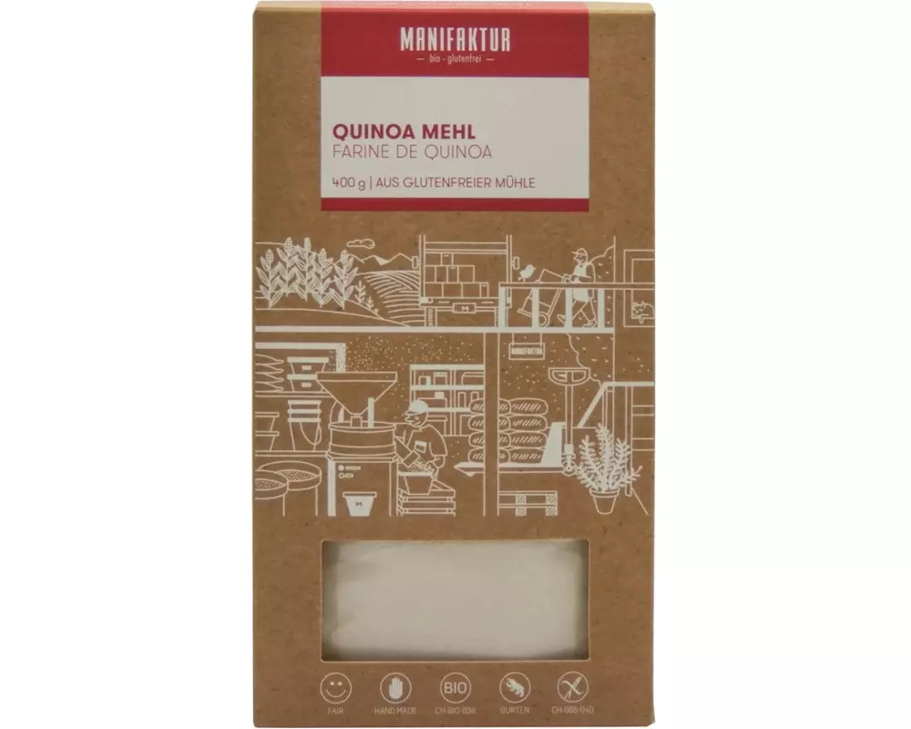 Manifaktur Quinoa Mehl, glutenfrei 400 g