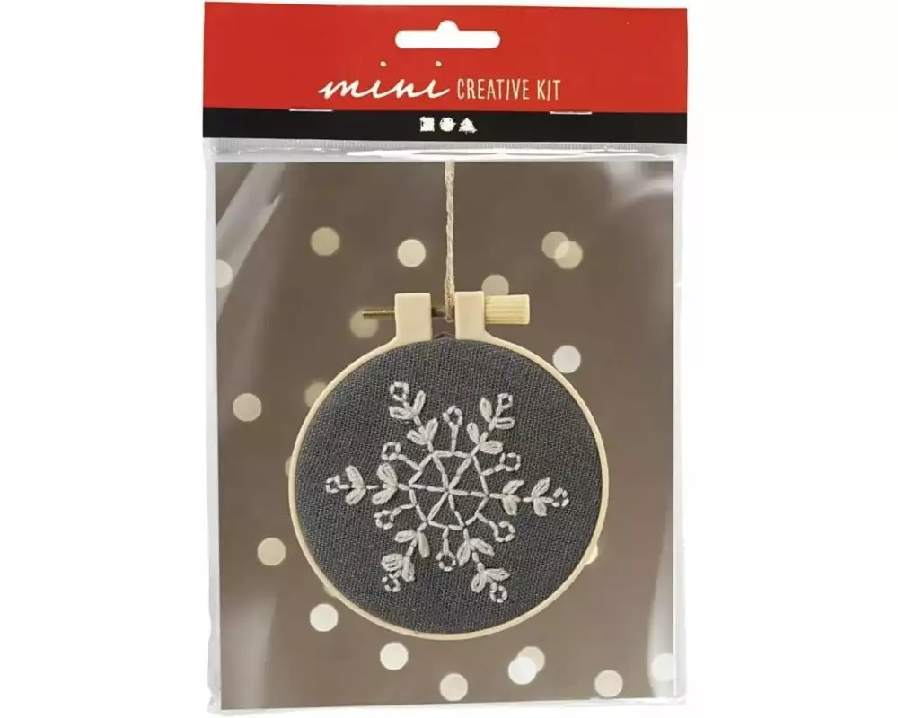 Creativ Company Bastelset Sticken Schneeflocke
