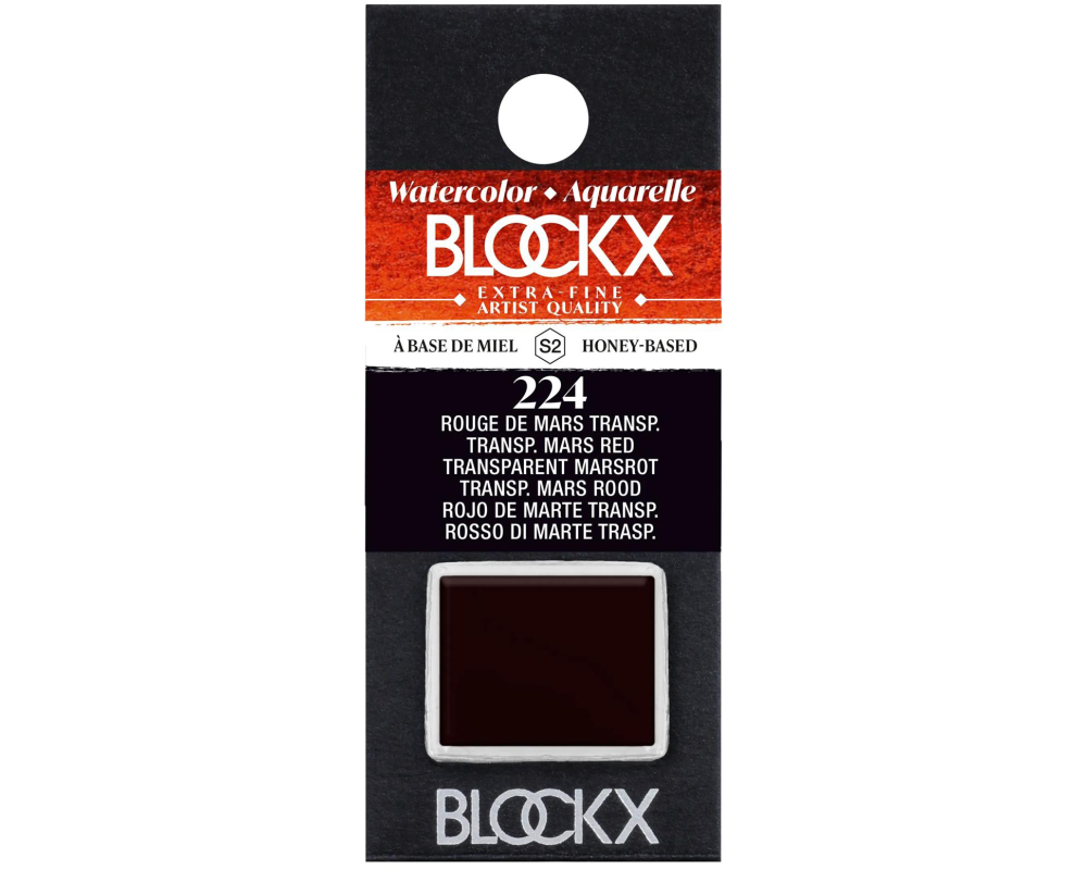 BLOCKX Aquarellfarbe 1.5ml 41224BXC marsrot transparent