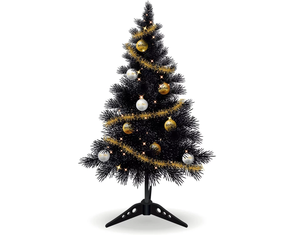 Arditex Weihnachtsbaum-Set HarryPotter 0.6 m Schwarz, 2 m LED