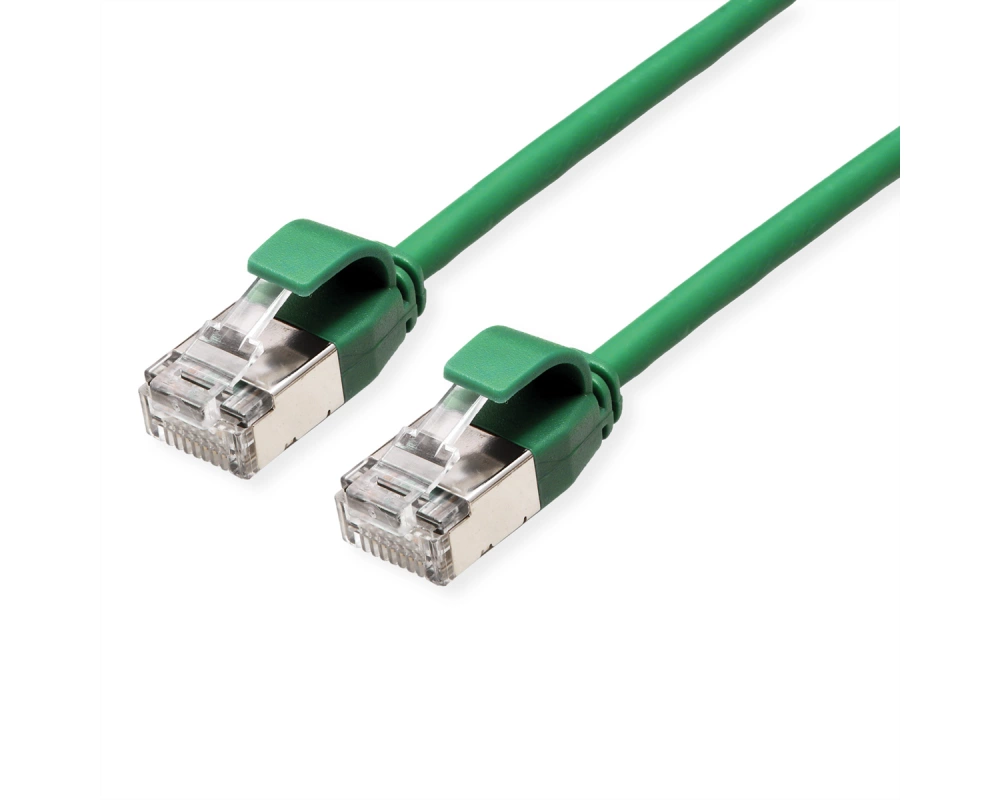 ROLINE U/FTP DataCenter Patchkabel Cat.6A (Class EA), LSOH, slim, grün, 3 m