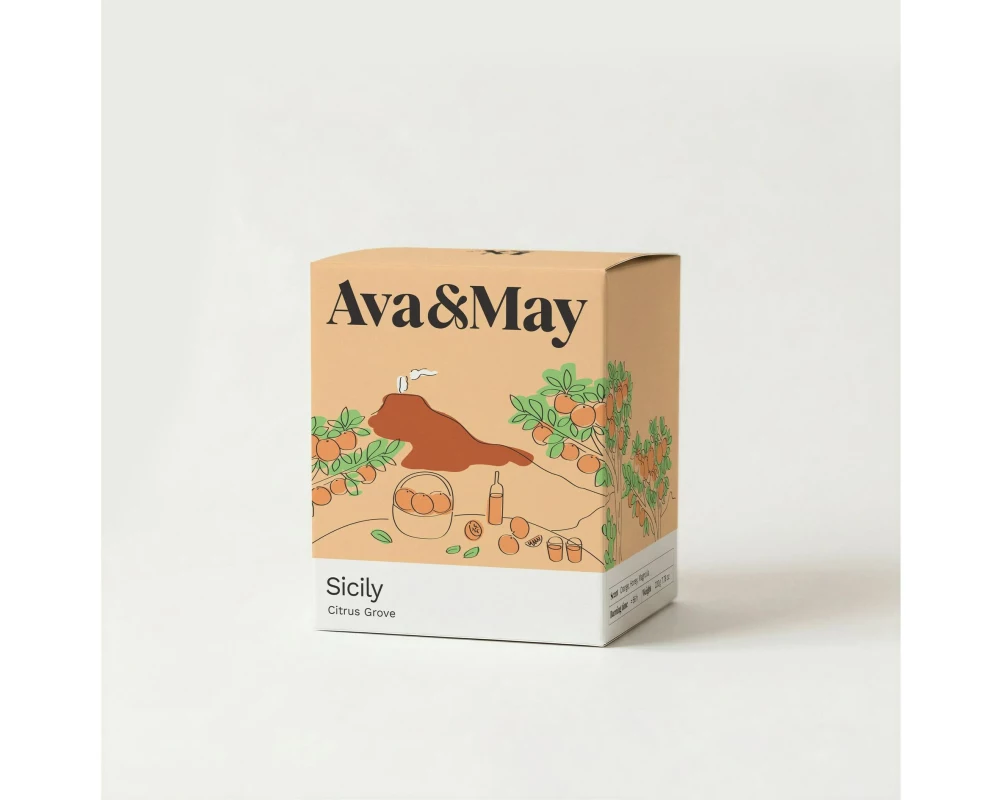AVA & MAY Duftkerze Sizilien 220 g
