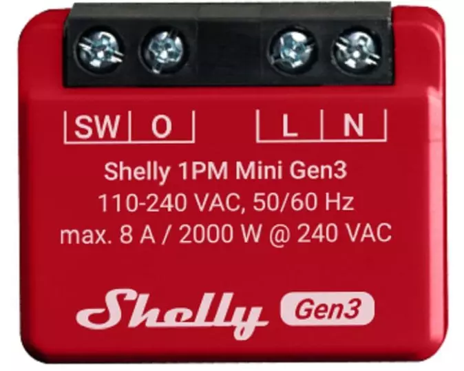 Shelly WLAN-Schaltaktor Mini PM Gen3