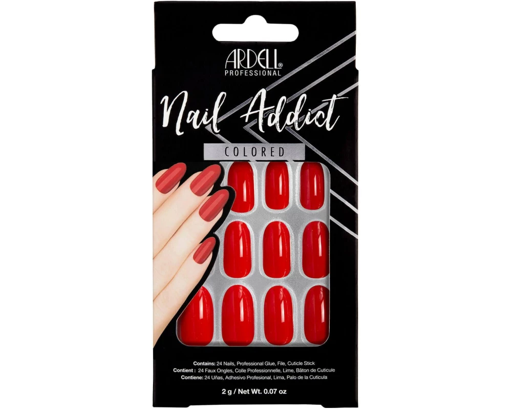 Ardell Nail Addict Cherry Red 24 Stück
