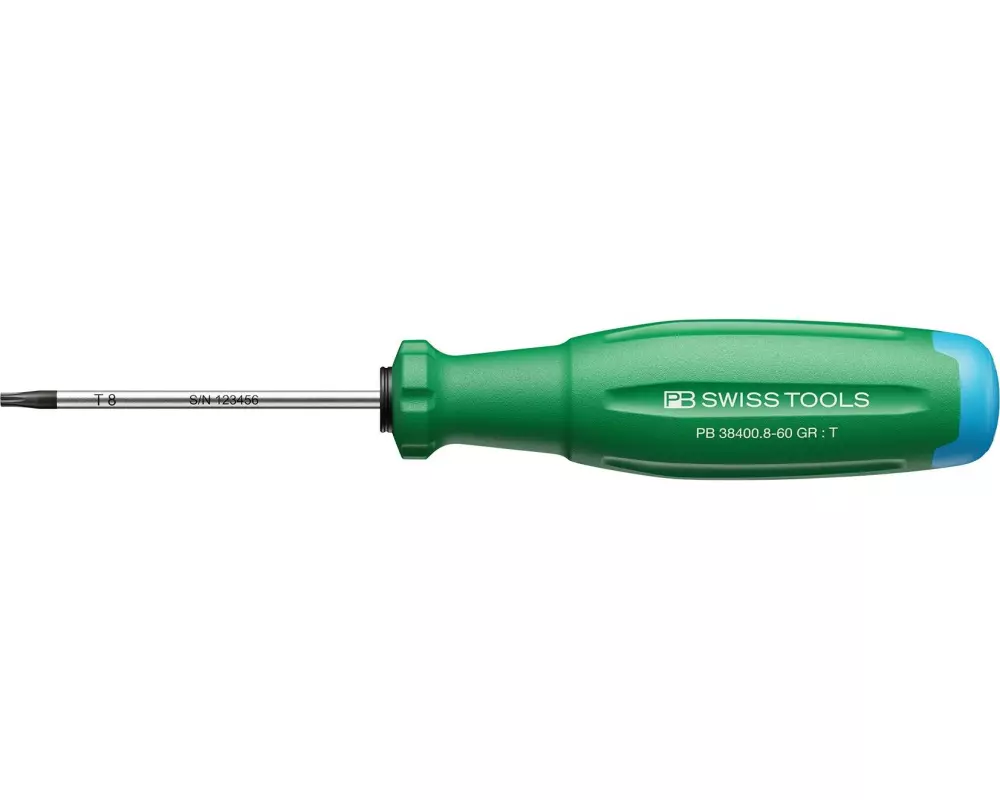 PB Swiss Tools Schraubenzieher PB 38400.8-60 Torx 8 grün