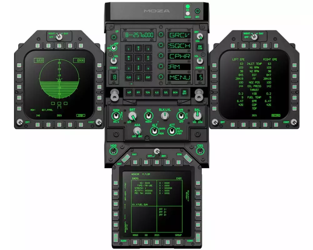 MOZA Racing FMP18 Panel Bundle kabelgebunden, RGB