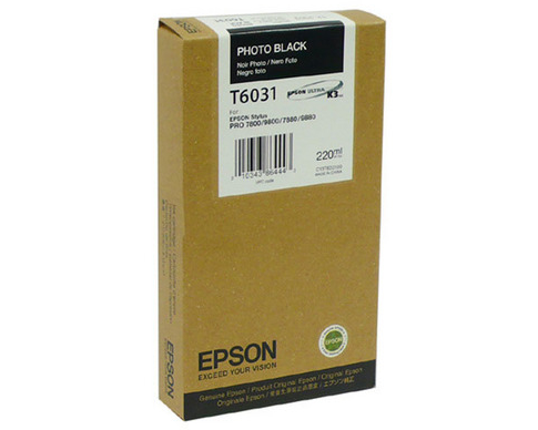 EPSON Tintenpatrone photo black T603100 Stylus Pro 7880/9880 220ml