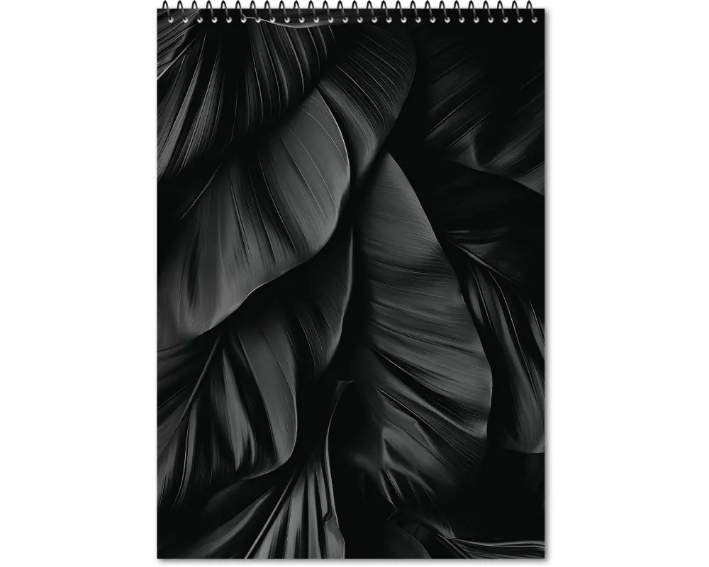Lumart Spiralblock A5 Schwarz 80 Blatt blanco inkl. Gelroller