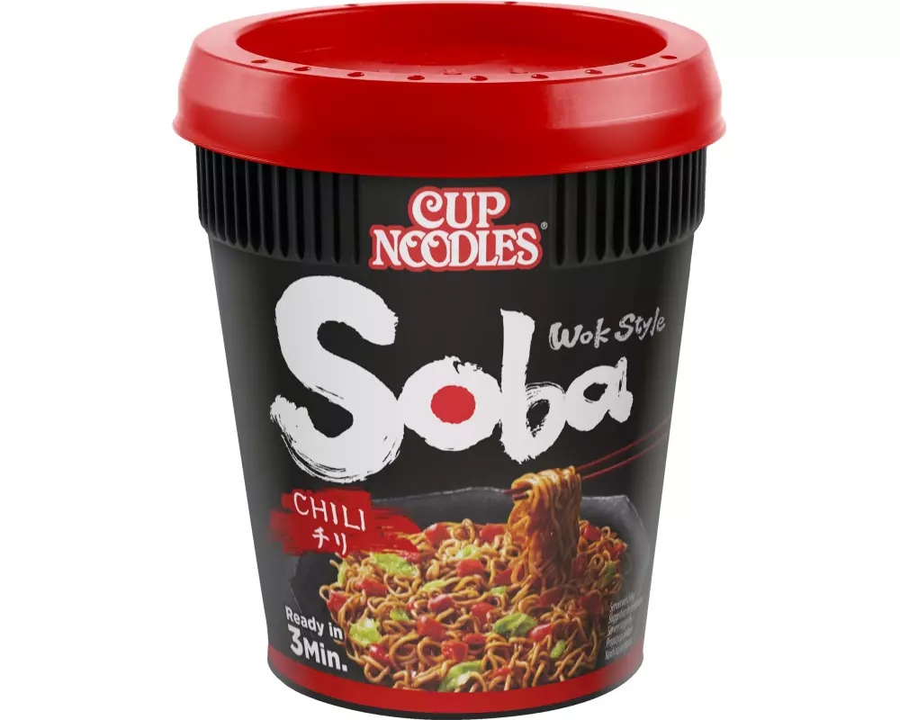 Nissin Food Becher Soba Cup Nudeln Chilli 92 g