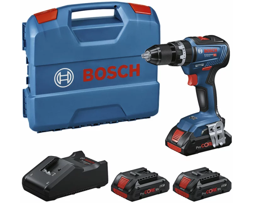 Bosch GSB 18V-55 + 3 x ProCORE18V 4.0Ah + GAL 18V-40 in L-Case