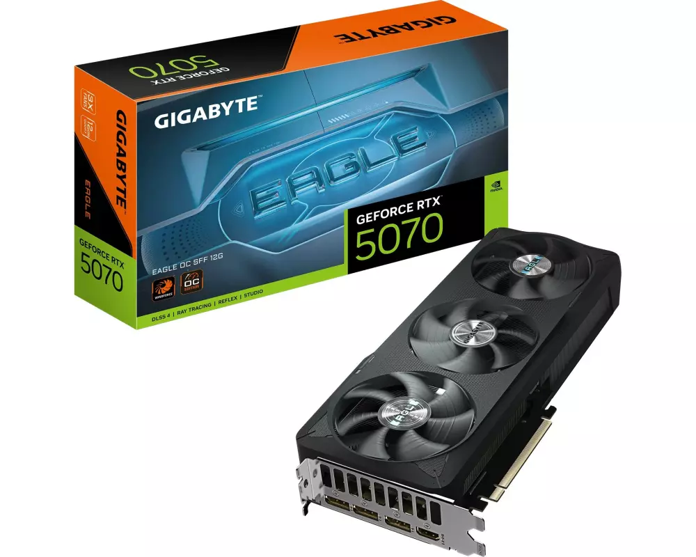Gigabyte Grafikkarte GeForce RTX 5070 EAGLE OC SFF 12 GB
