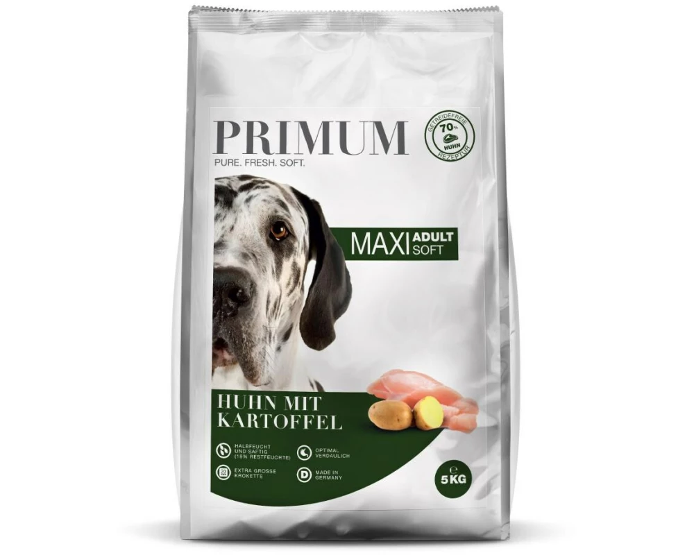 PRIMUM Halbfeuchtfutter Adult Large Breed Huhn mit Kartoffel 5 kg