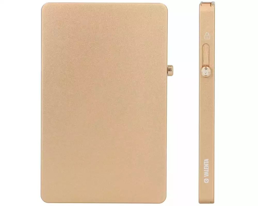 Valenta Kartenschutzhülle, dünn, MagSafe – Gold