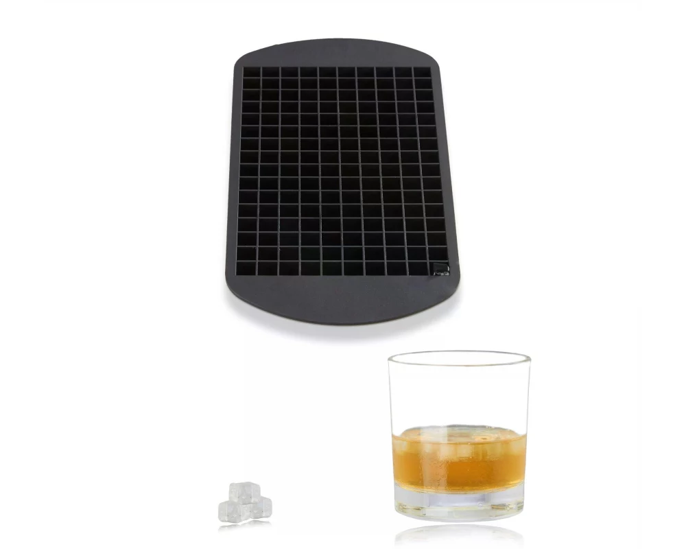 relaxdays Eiswürfelform 160 Stück, Schwarz