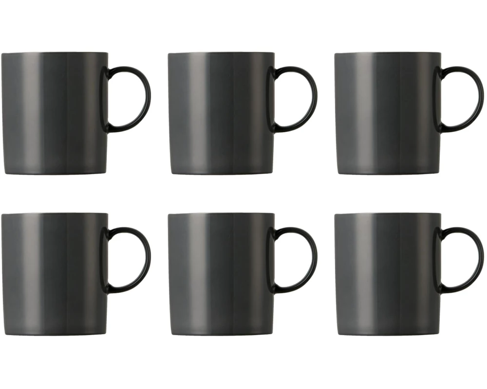 THOMAS Kaffeebecher Sunny Day 300 ml, 6 Stück, Dunkelgrau