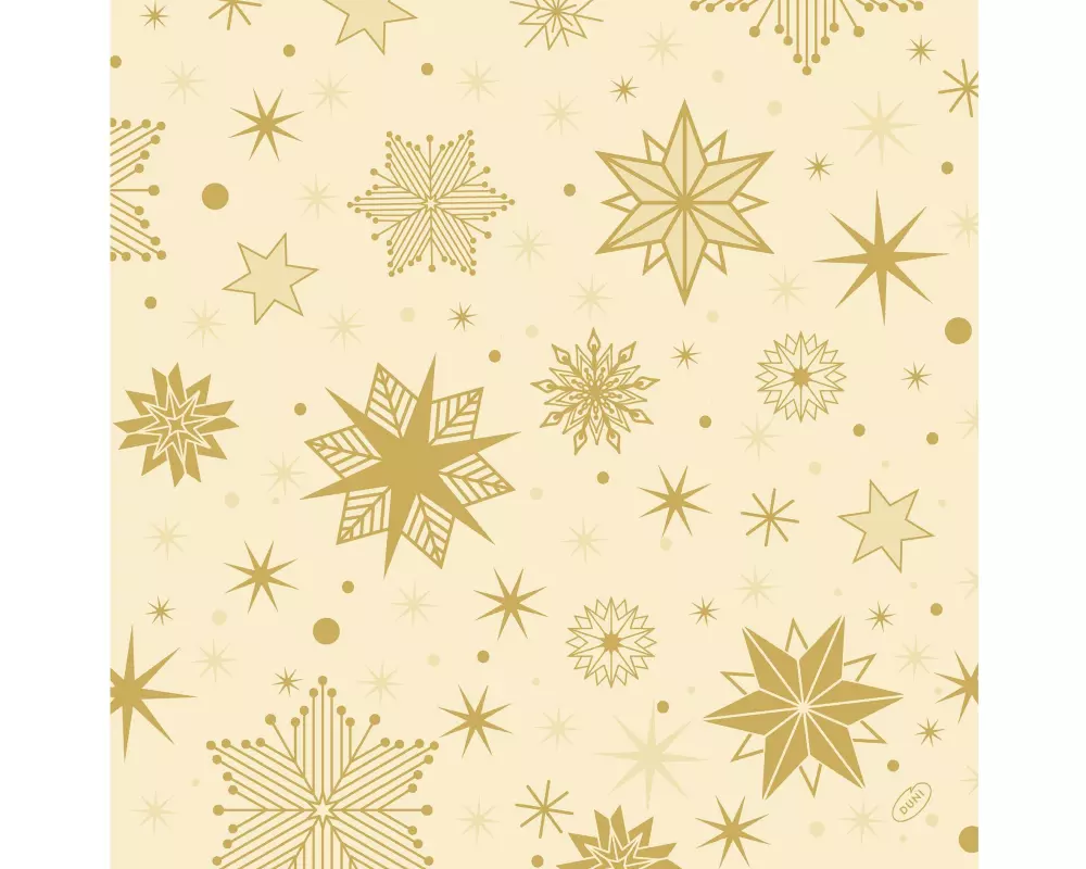 Duni Weihnachtsservietten Stargazing Cream, 40 x 40 cm, 50 Stück