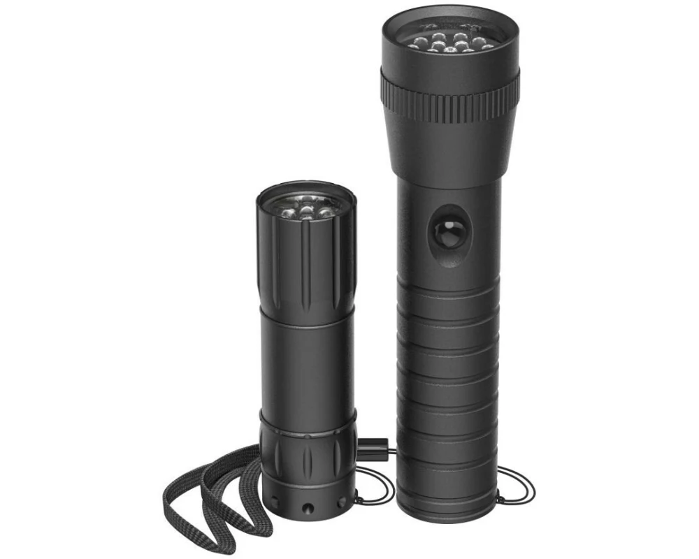 Hama FL-DUO LED, Aluminium, 2er-Set