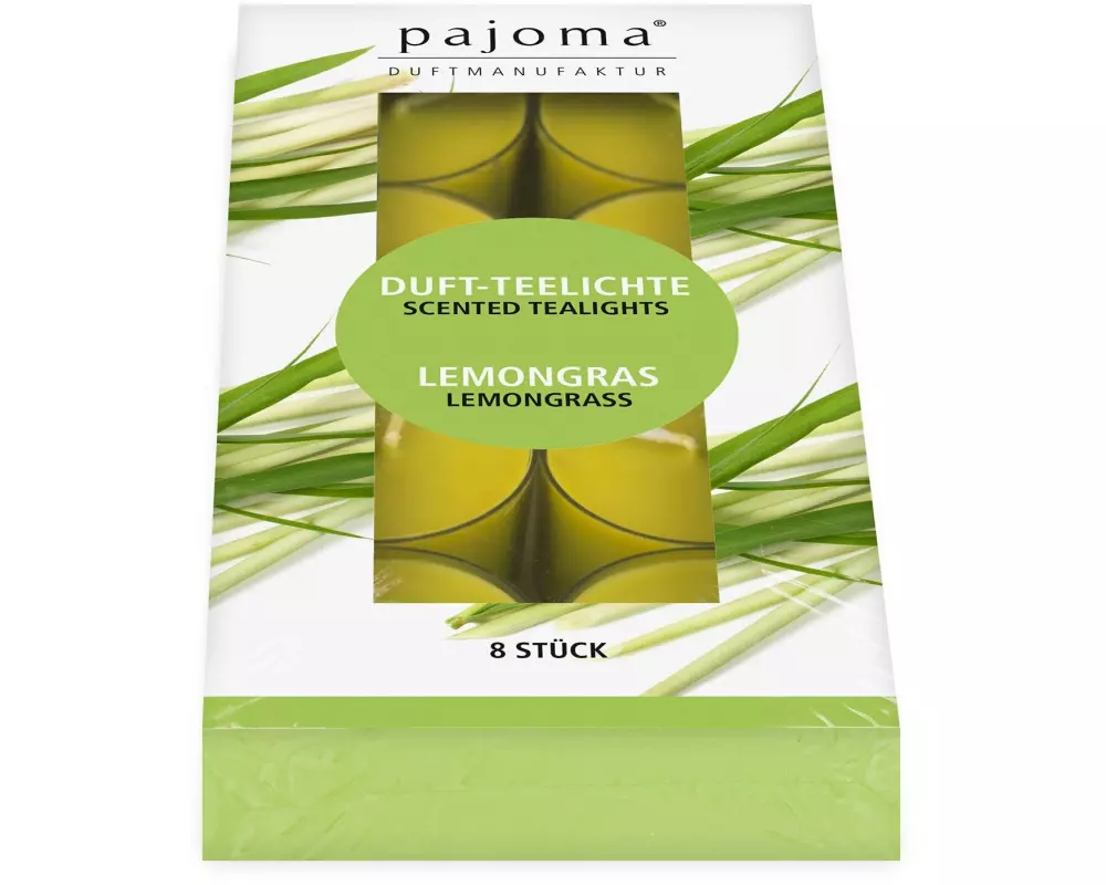 Pajoma Teelicht Lemongrass 8er Set