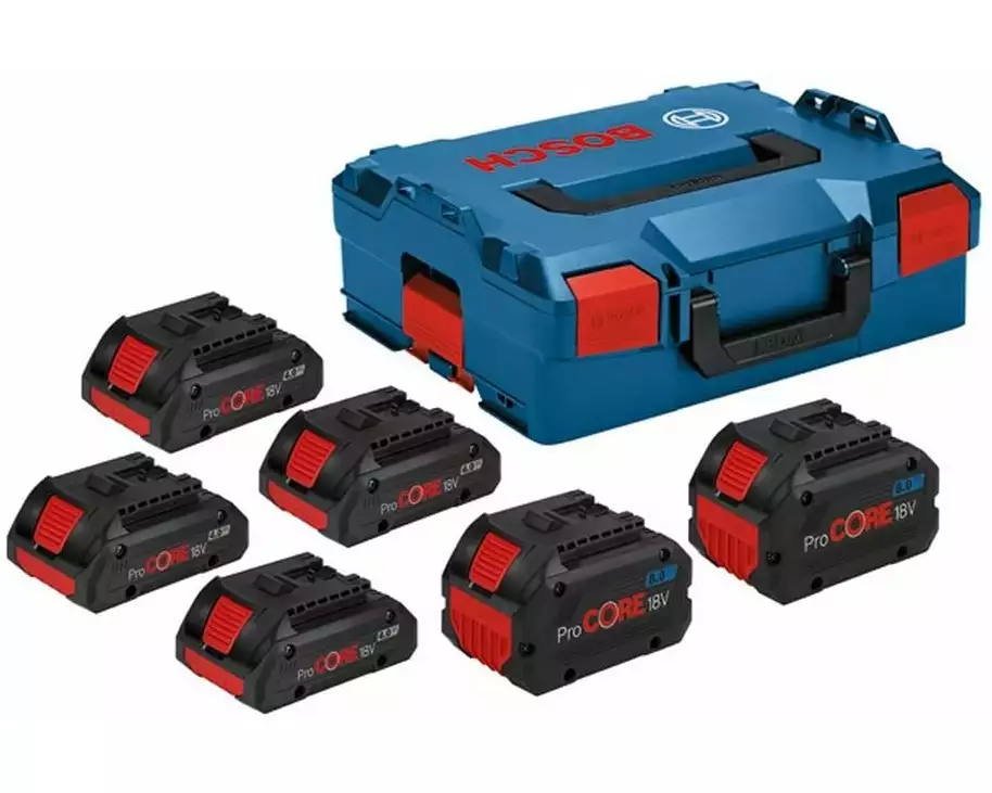 Bosch Professional Akku-Paket 4 x PC18 V4.0 + 2 x PC18 V 8.0