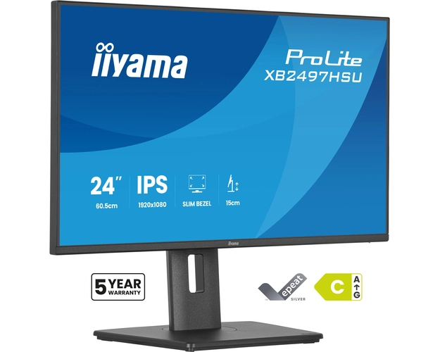 iiyama ProLite XB2497HSU-B1 PC Flachbildschirm 60,5 cm (23.8") 1920 x 1080 Pixel Full HD LED Schwarz