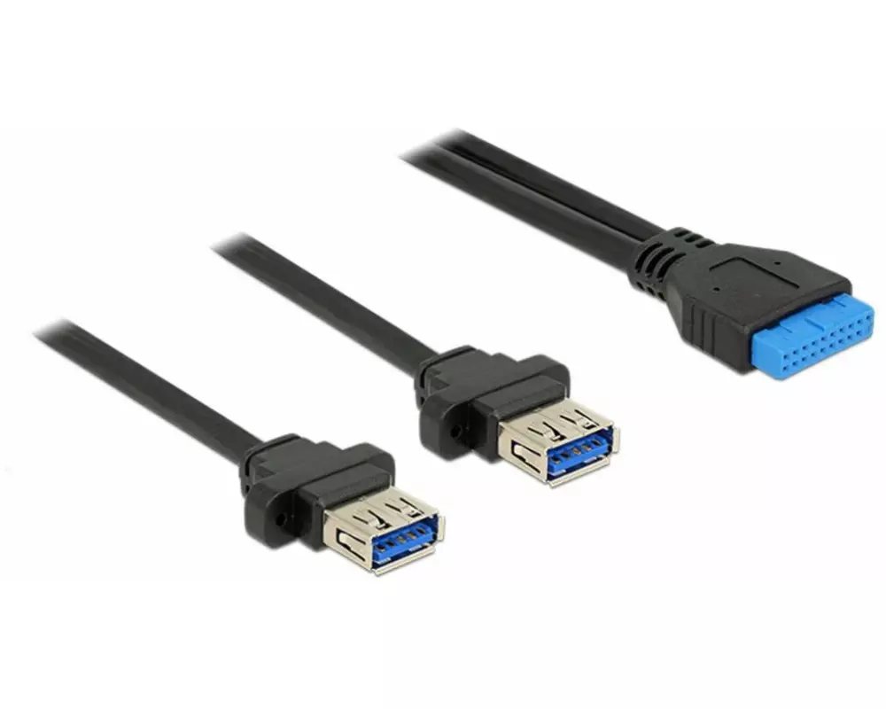 Delock USB 3.0-Einbaukabel Pinheader - USB-A 0.8 m