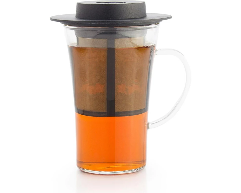 Finum Tee-Set Bistro System 280 ml, Transparent / Schwarz