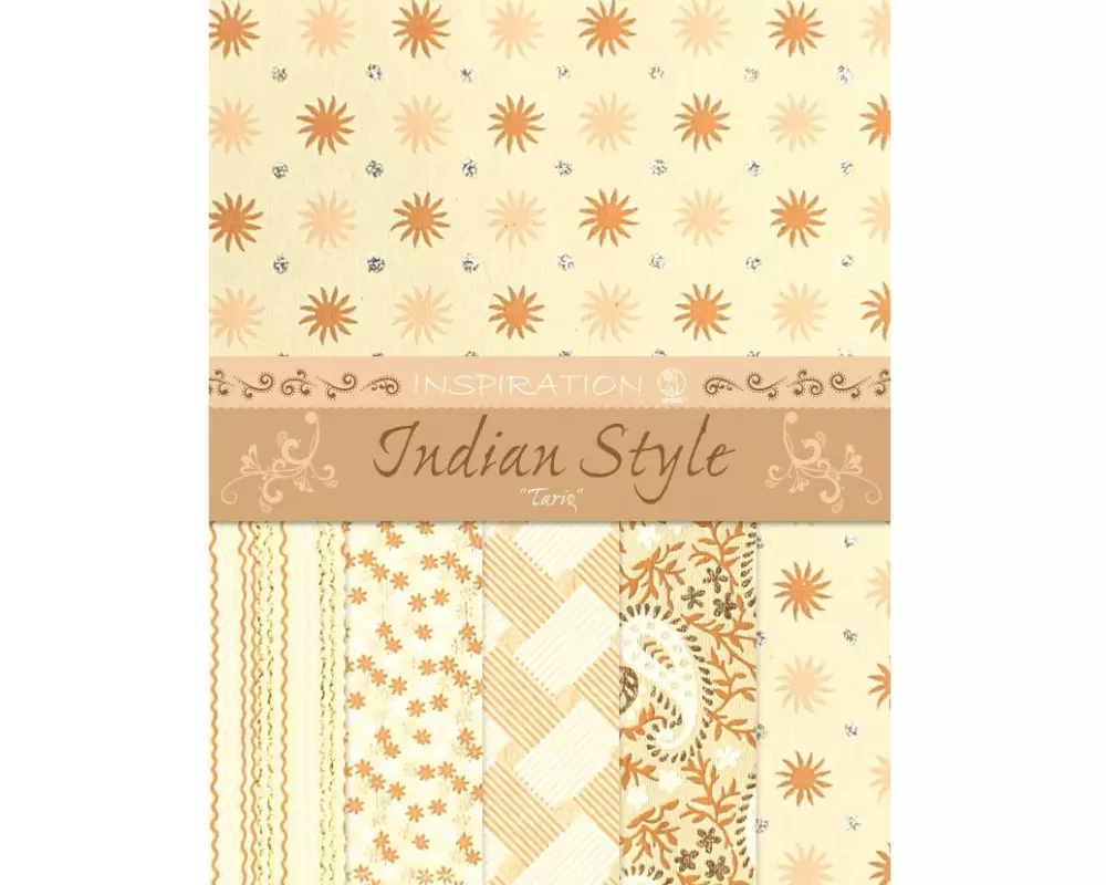 URSUS Bastelpapier Indian Style Tariq 21.6 x 28 cm, 100 g/m²