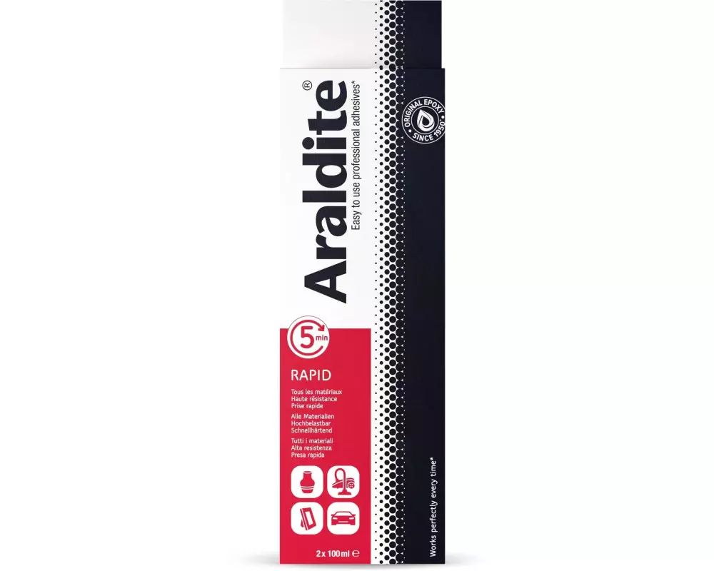 Araldite Zweikomponentenkleber Rapid 2 x 100 ml, Transparent