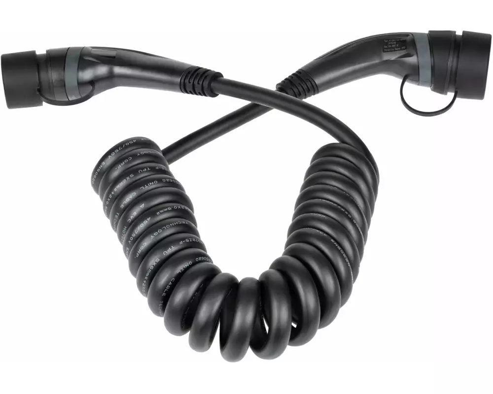 FURBER.power Ladekabel ODIN Typ 2 22kW 5 m Spiral