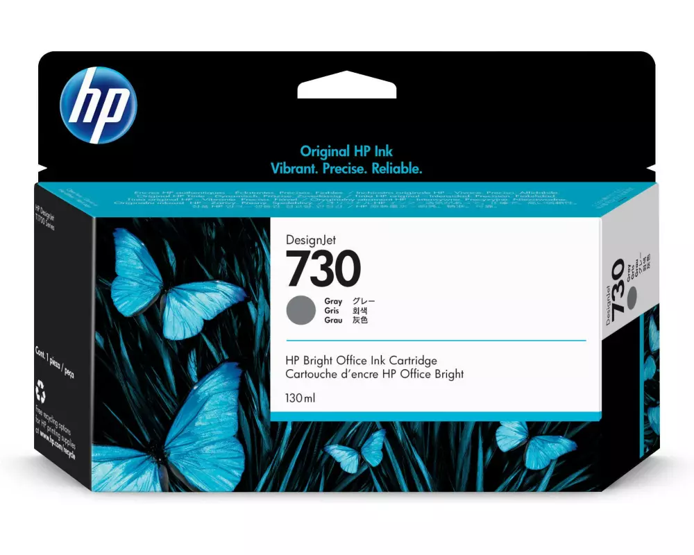 HP Tinte Nr. 730 (P2V66A) Grey
