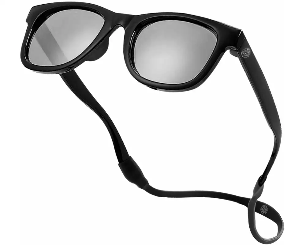 Baby Sunnies Baby-Sonnenbrille mit Band Schwarz