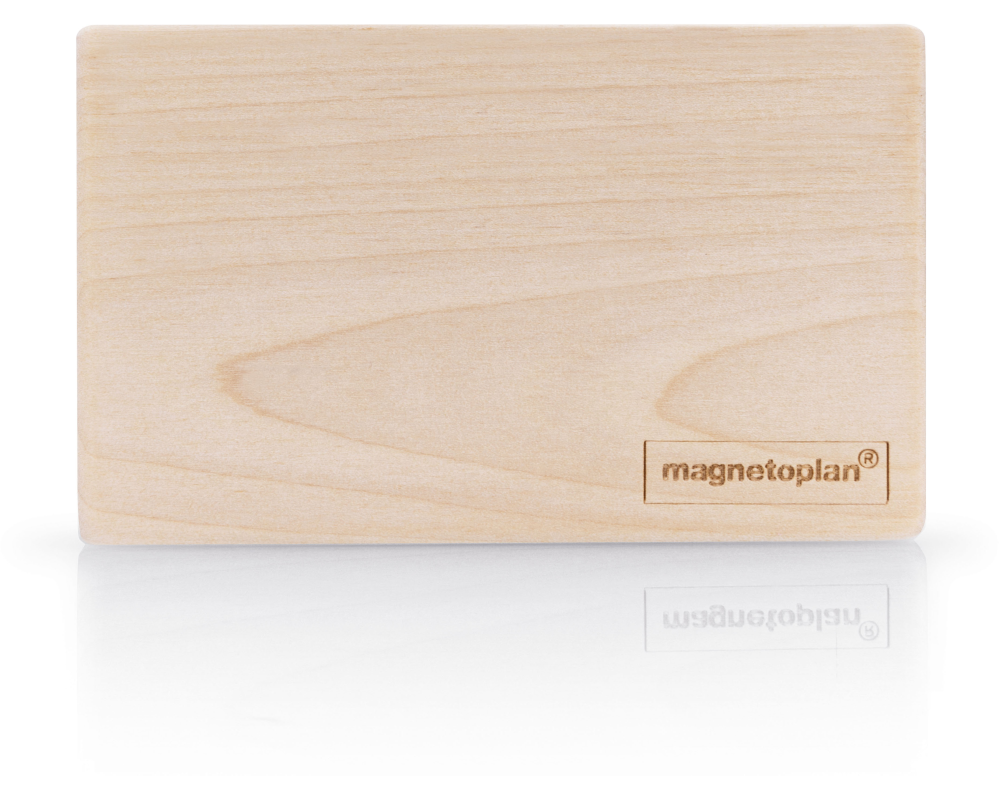MAGNETOPLAN Magnetischer Stifthalter 1228749 Wood Series,Birke für 4 Marker