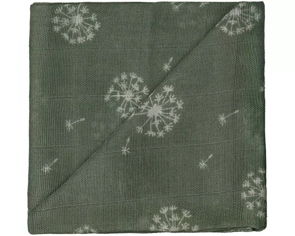 ZEWI bébé-jou Mulltuch Moss Dandalion, 60 x 60 cm