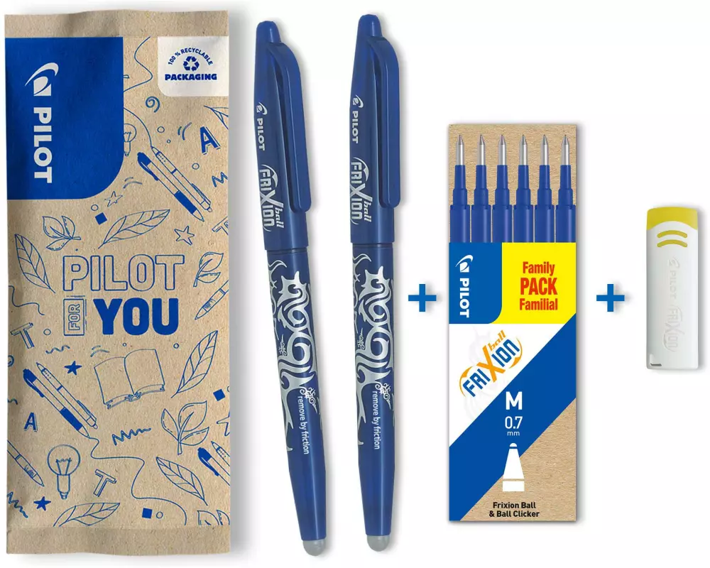 Pilot FriXion Ball Medium (M); 0.7 mm, Blau