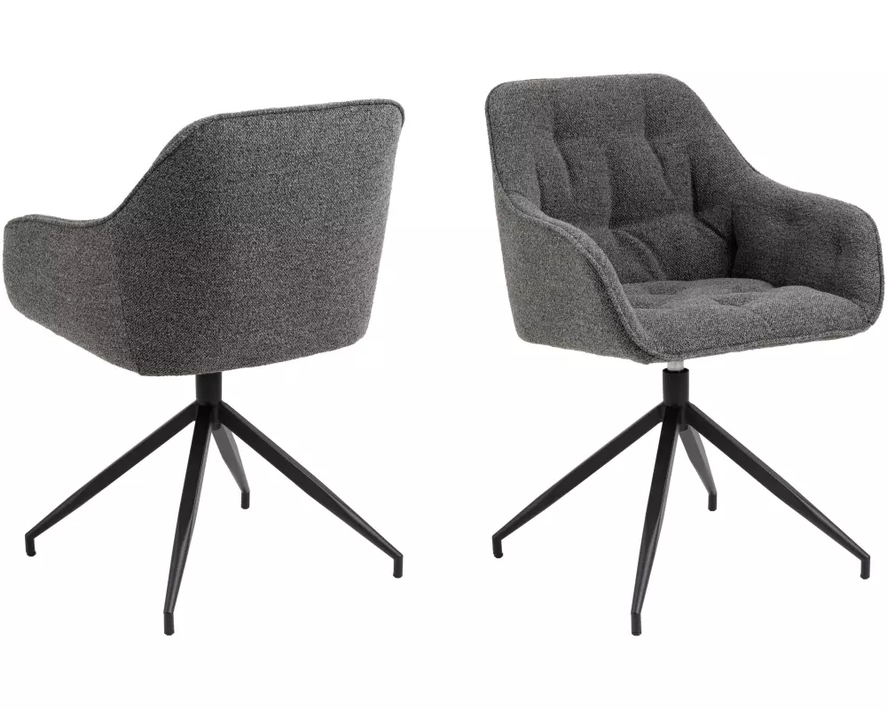 AC Design Stuhl Brooke Monza2, 1 Stück, Anthrazit