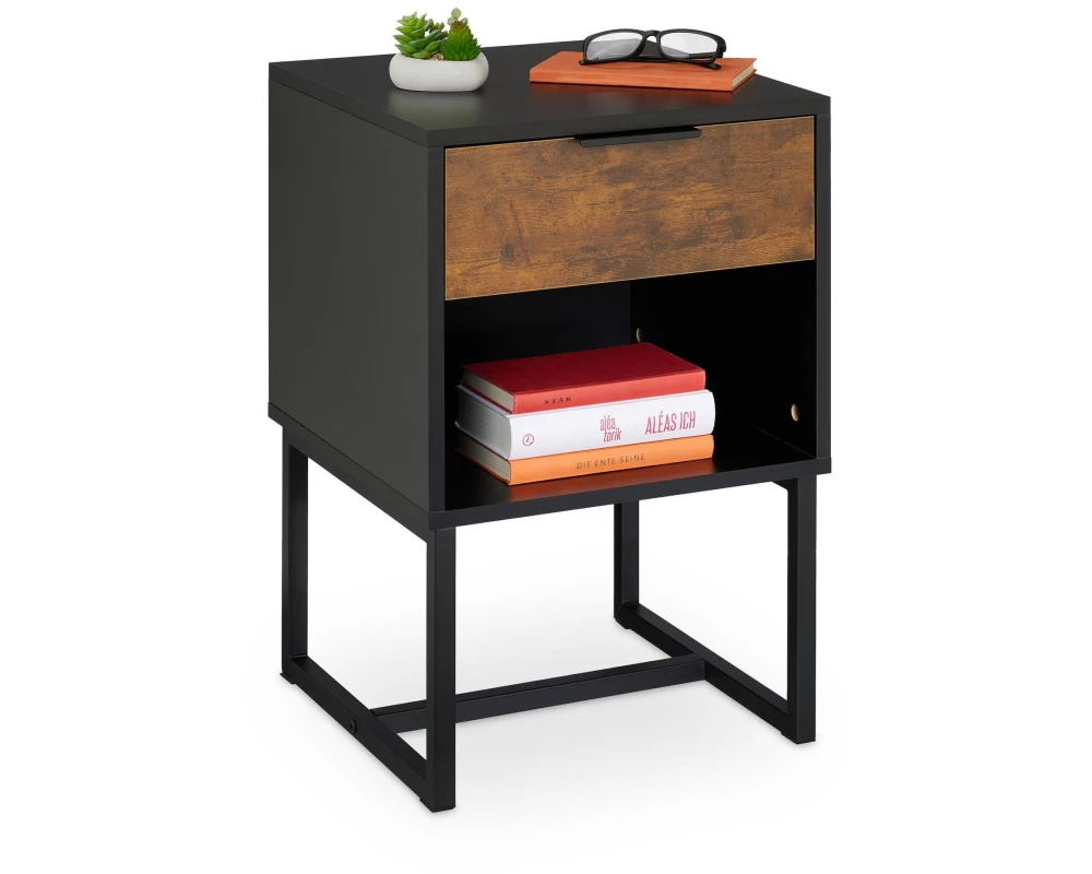 relaxdays Nachttisch 60.5 x 40 x 41.5 cm