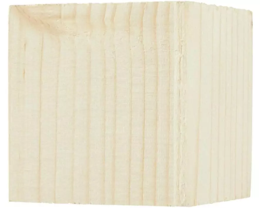 Holz Zollhaus Holzklotz 45 x 45 x 45 mm