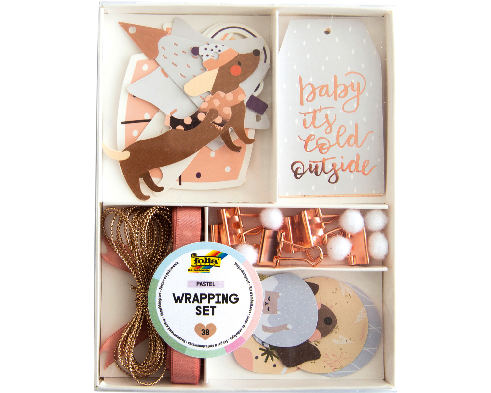FOLIA Verpackungs Set 12121 Pastel Winter Wonderland