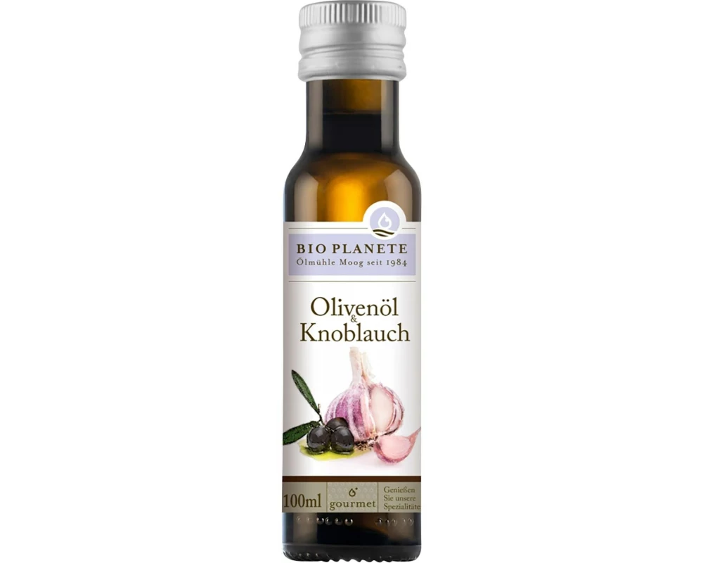 Bio Planete Olivenöl und Knoblauch 100 ml