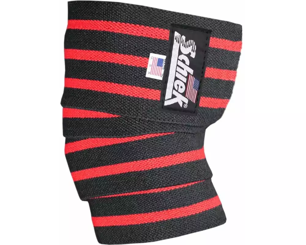 Schiek Sports Kniebandagen mit Klettverschluss Schwarz-Rot