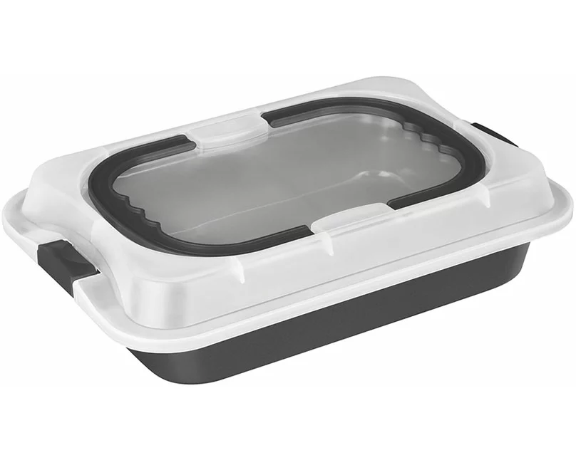 Berlinger Haus länglicher Bräter mit Deckel Anthracite Collection