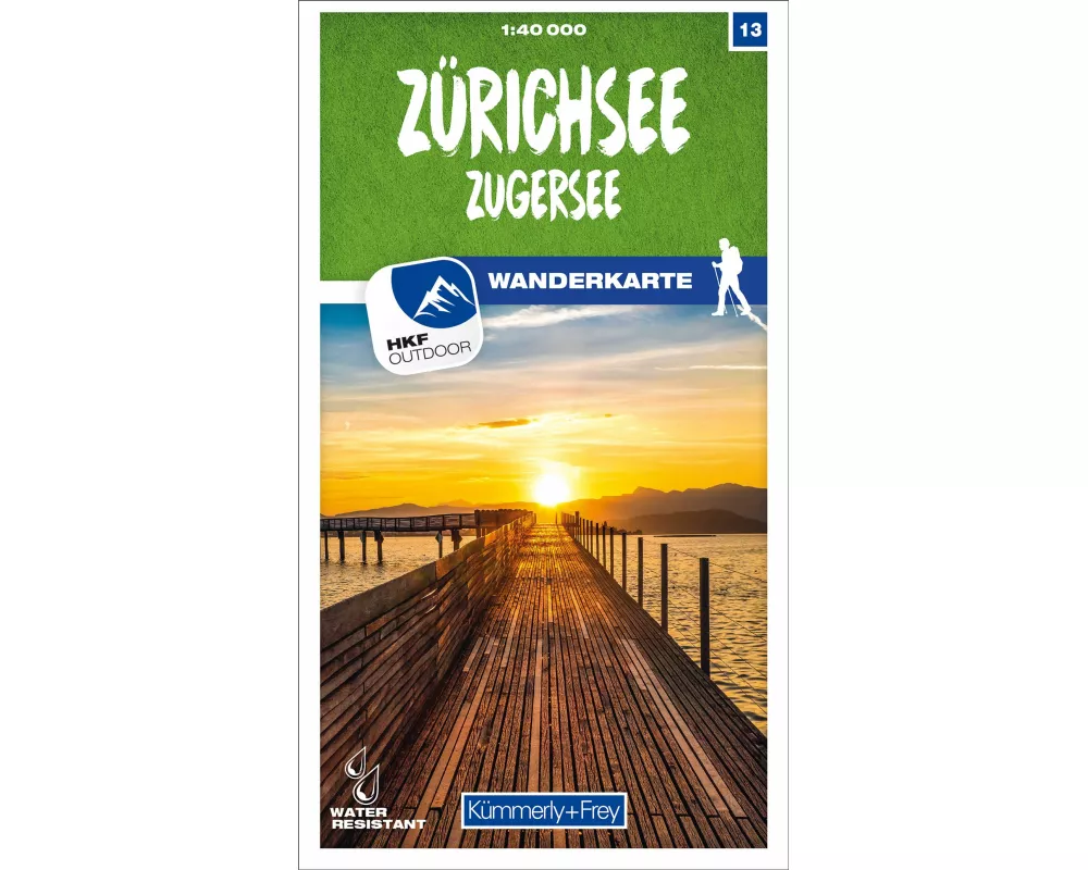 Kümmerly+Frey Wanderkarte 13 Zürichsee 1:40.000